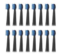 Replacement Toothbrush Heads for Rtauys M5 Electric Soft Brush Bristles Nozzle,4-16Pcs(16PCS Black)