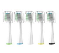 Replacement Toothbrush Heads with Covers for Waterpik Complete Care 5.0/9.0 (CC-01/WP-861), 4 Count, White