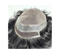 Replacement Toupee for Men Swiss Lace Front Human Hair Systems Mono Top PU Around Base Male Hair Prosthesis Systems