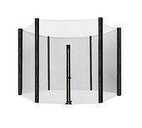 Replacement Trampoline Net, Ø4/4.6/6/8/10/12/13/14/16FT Enclosure Surround Netting, with Dual-Headed Zippers & Protection Buckles, Fits for Most Round Frame Trampolines, Net Only ( Color : Grey , Size