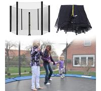 Replacement Trampoline Safety Enclosure Net with DoubleHead Zippers & Secure BucklesUltimate Child Protection for Safe Jumping Fun