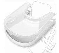 Replacement Tray & Cover for Stokke Tripp Trapp Highchair | Combo of Matte White Tray + Clear Cover for Easy Cleaning & Strong Suction