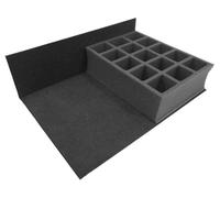 Replacement Tray for Gamesworkshop SKIRMISH or BATTLE or CRUSADE figure case. Carry 15 HQ or bulky troops on 40mm bases. Ideal for large figures up to 70mm tall. Perfect for Games Workshop figures