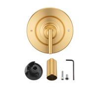 Replacement Trim Kit for Moen Chateau Shower Faucet (Valve & Cartridge Not Included), Pull-On Push-Off Knob Handle Design (Modern, Brushed Gold)