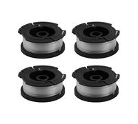 Replacement Trimmer Line Spool .65mm for Black and Decker For Strimmers, 9.14m Nylon Trimmer Line Coil with Spool Cover and Spring, common Fit for(4X Thread Spool)