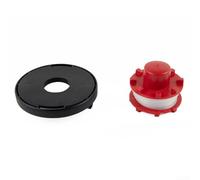 Replacement Trimmer Spool and Line with Cap Cover, 8m Nylon Cord Compatible with For CE-For 36/30 LI E Solo and For AGILLO 36/255 BL 18/200, Plastic Construction for Outdoor Grass Cutting