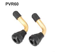 Replacement Tubeless Tyre Valve Stems 2pcs for Electric Scooters and Motorcycles, 45 and 90 Degree Angled Rubber and Aluminum Stem (PRV50(PRV60(45 degree))