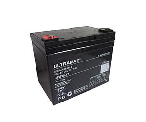 Replacement Ultramax Battery For PowaKaddy RoboKaddy Titanium 12V 35Ah Motocaddy and Golf Caddy Trolley