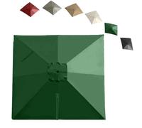 Replacement Umbrella Canopy for 4x3m Offset Patio Umbrella Outdoor Sunshade with Air Vent 8 Ribs Green 2.5x2.5m (8.2x8.2ft) Garden Shade Cover