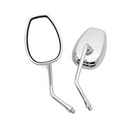 Replacement Universal 10mm Motorcycle Mirror Scooter Chrome Mirror, Compatible For Suzuki GN 125, Compatible For Yamaha, Jog BWS BWS 100 125 Vino Motorcycle Accessories