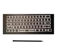 Replacement US Keyboard Full Set Butterfly Hinge Clip and Tool Fit for MacBook Pro/Air Retina 13" / 15" Model A1989 (EMC 3214/3358) A1990 A2159 (EMC 3301) A1932 (EMC 3184) 2018-2019 Year