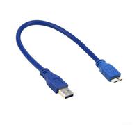 Replacement USB 3.0 Cable for For SEAGATE Backup Plus Slim External Hard Drive with Type A and Type B Connectors Blue
