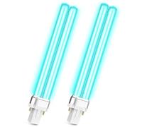 Replacement UV Bulb,Twin Pack 11W G23 UVC Ultraviolet Steriliser Light for Pond UVC Filters or Clarifiers,for Ponds and Aquariums