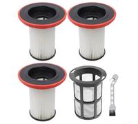Replacement Vacuum Filters for Bosch 12023350 BCS, HEPA Filter Replacement Set with Filter Screen Cover and Cleaning Brush Compatible with Models 12023350, 12023349, 12026106, 12036642(B)