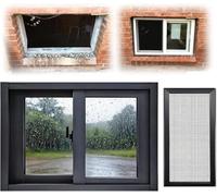 Replacement Vinyl Slider Window 9x17in Black -, Weather-Resint Design for Basement, Shed, RV, Chicken, and Bathroom - Energy Efficient Home Improvement Solut