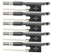 Replacement Violin Bows Five piece Pack Of Carbon Fiber Mesh Violin Bows Responsive And With A Beautiful Tone(5)