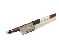 Replacement Violin Bows White Ox Horn Green Sandalwood Violin Bow Horsehair Silver(1 2-Brown)