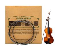 Replacement Violin Strings, Violin Strings with Steel Core, Rich Sound, Handmade Violin Replacement Strings for Practice and Performing