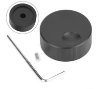 Replacement Volume Control Knob Compatible with for 6mm Potentiometer Shafts Featuring Solid Aluminum Material and Matte Black Finish