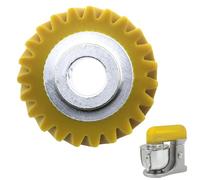 Replacement W10112253 Mixer Worm Gear, Gear Replacement Part Compatible with Whirlpool Kenmore 4161531 4162897 4169830 WPW10112253 WPW10112253VP 5K45SS 5K5SS 5KPM5 and More(Nylon,Yellow)