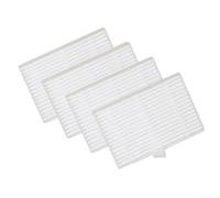 Replacement Washable Filter Kit For Airzeen R7 Robot Vacuum Cleaner, 4-Pack White Filter Paper Parts for Effective Dust Capturing