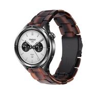 Replacement Watch Band Compatible with Xiaomi Watch S4 Straps, Premium Resin Bands Business Wristband for S3/S2/S1 Active/S1 Pro/S1/Watch2 Pro/Watch2/Redmi Watch 5 Active/Lite (Chocolate Brown)