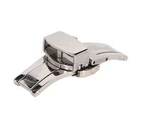Replacement Watch Clasp, Fully Compatible Watch Deployment Buckle Clasp Silver Foldable Professional High Finish Ergonomic for Watch Repair Shop (14)