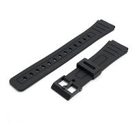 Replacement Watch Strap 18mm Black Resin to fit Casio F91, F105, F94