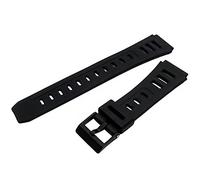 Replacement Watch Strap 19mm Black Resin to Fit Casio JC11, W71, W72, W740, DW250DGJ, GPX1000