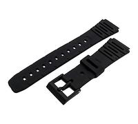 Replacement Watch Strap 20mm Black Resin to Fit Casio FT100, CA61, CA53, W720, W520, W741