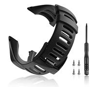 Replacement Watch Strap for Suunto Ambit 1 2 3 Rubber Strap, Quick Release Silicone Soft and Skin-friendly Bracelet Strap Watch 22mm Incidental Steel Screwdriver