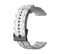 Replacement Watch Strap,Quick Release Strap - Soft Silicone Lightweight Slim Bracelet for Sports and Casual Daily Replacement, White/Dark Grey Heather, Consulte la descripción