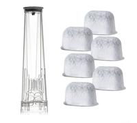 Replacement Water Filter Holder and Six Filters Set for NJ CFN601/602/701/702/801/802 and CPF301/307 Compatible Coffee Machines for Brewing Reliability