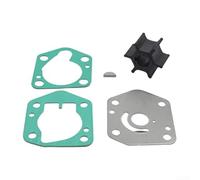 Replacement Water Pump Kit for Suzuki DF8A DF9.9A DF9.9B DF15A DF20A Outboard Engines Featuring Impeller Wear Plate Key Gasket