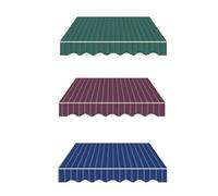 Replacement Waterproof Sun Shade Canopy UVResistant Polyester Fabric for Patio Window and Door Outdoor Umbrella Cover Red 4x3 ft Durable Protection from Sun and Rain
