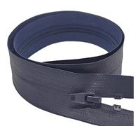 Replacement Waterproof Zip Size #5 Open End Fastener Single Slider Nylon Coil Water Resistant Zipper (Navy Blue, 75cm (29.5''))