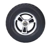 Replacement Wheel for Wheelchairs and Carts - 7 Inch Solid PU Tire with Alloy Steel Hub - Anti Skid Tread Pattern - Non Inflatable and Wear Resistant Industrial Component