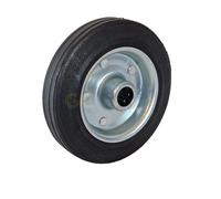 Replacement Wheel Jockey Wheel Tyre 160mm 160x38mm Solid Rubber Steel Wheel 19mm 32mm wheel centre hole plant heavy duty