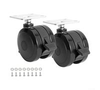 Replacement Wheel Set, 2.9" Diameter Barbecue Stove Wheel With 8 Screws For Weber For SPIRIT 200/300 Series Grills From 2013 For ONWARDS (69828)