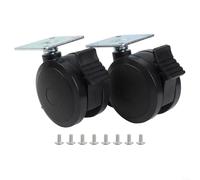 Replacement Wheel Set for Weber for SPIRIT 200/300 Grills, 69827 69828 Casters with Mounting Hardware, 2.9 Inch Black Wheels for Enhanced Mobility and Stability, Compatible with 2013-Onwards