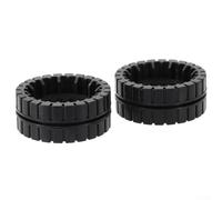 Replacement Wheel Tires Compatible with M6 6110 6012 6112 6113 Non-Slip Robot Mop Wheels Premium Rubber Black 2-4 Pack Cleaning Accessories(2 PACK)