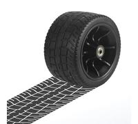 Replacement Wheel With Double Bearing For Folding Wagon Cart Trailer Wheels Garden Cart Accessory 7 Inch All-Terrain PU Wheel(1)