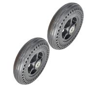 Replacement Wheelchair Wheels 6" Front Solid Tires 6x1 1/4 Universal Walker Caster Bearings 8mm Manual Wheelchair Assembly