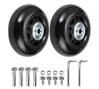 Replacement Wheels for Suitcase, Rubber Wheels with Bearings, Repair Kit for Samsonite Hard Case