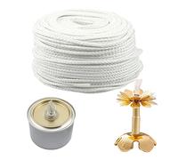Replacement White Fiberglass Wick Holders Oil Candle Wicks 2.5mm Width 10 meters length Wicks for DIY Oil Lamps Craft Candle Making Supplies