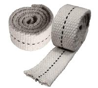 Replacement Wick for Anti-Frost Greenhouse Heater or Cold Frame Heater and Paraffin Heaters, Lamps Oil Burners or Kerosene Burners Flat Cotton Wicks 2cm 3/4 Inch - Pack of 2 Long Tail Wick