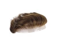 Replacement Wig Forhead Hairline Full Lace Hair Piece Human Men's Frontal Patch for Men Daily(#4)