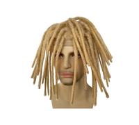 Replacement Wig Full Lace Base Afro Dreadlock Extensions Toupee for Men and Women 0.6cm Loc Human Hair Daily(613,10 Inches)