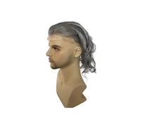 Replacement Wig Human Hair Men's Hairpiece Lace Front Toupee Mono PU Base Replacement Systems Daily