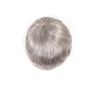 Replacement Wig Human Hair Prosthesis for Men Breathable Fine Mono Top with NPU Around Men's Hairpiece #580 Daily